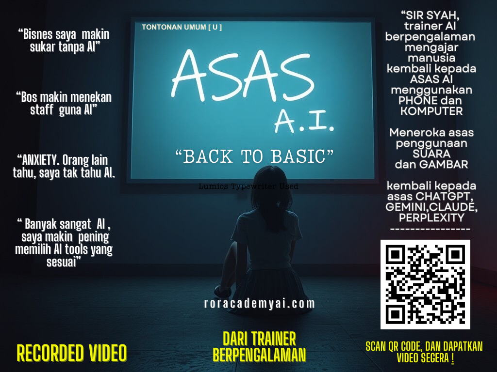 Asas AI ” AI, back to basic” (recorded video)